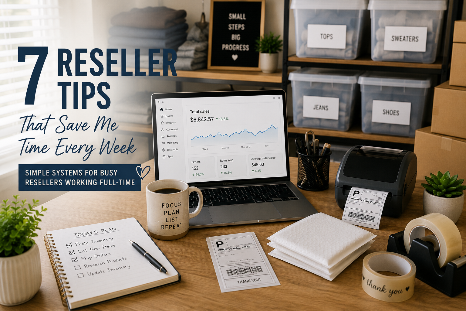 7 Reseller Tips That Save Me Time Every Week