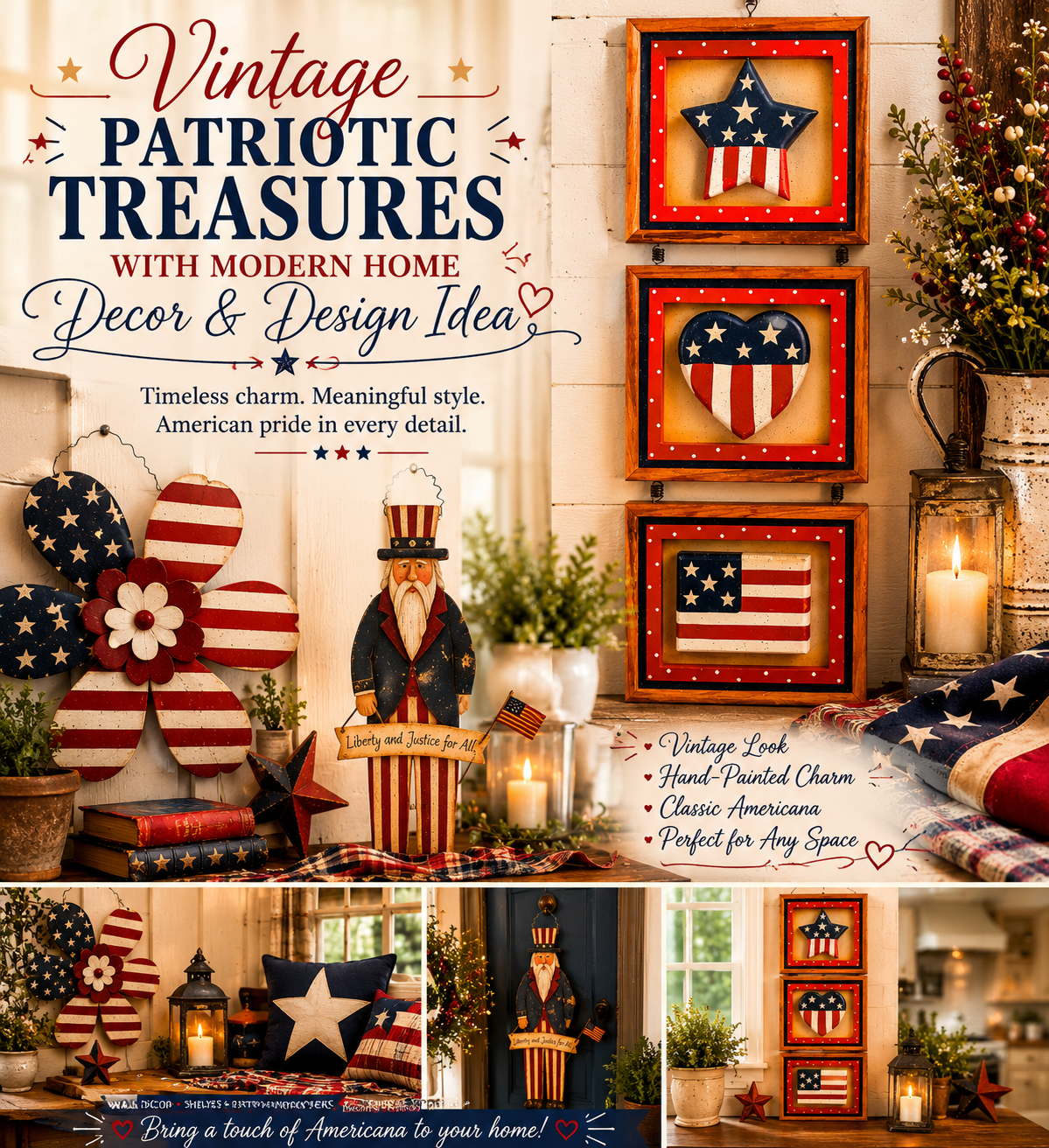 Add Timeless Americana Charm to Your Home with Rustic Patriotic Décor